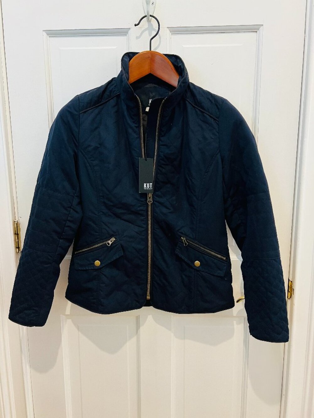 KUT from the Kloth Quilted Moto Chore Barn Jacket Size XS